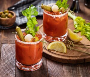 Photo of two bloody Marys