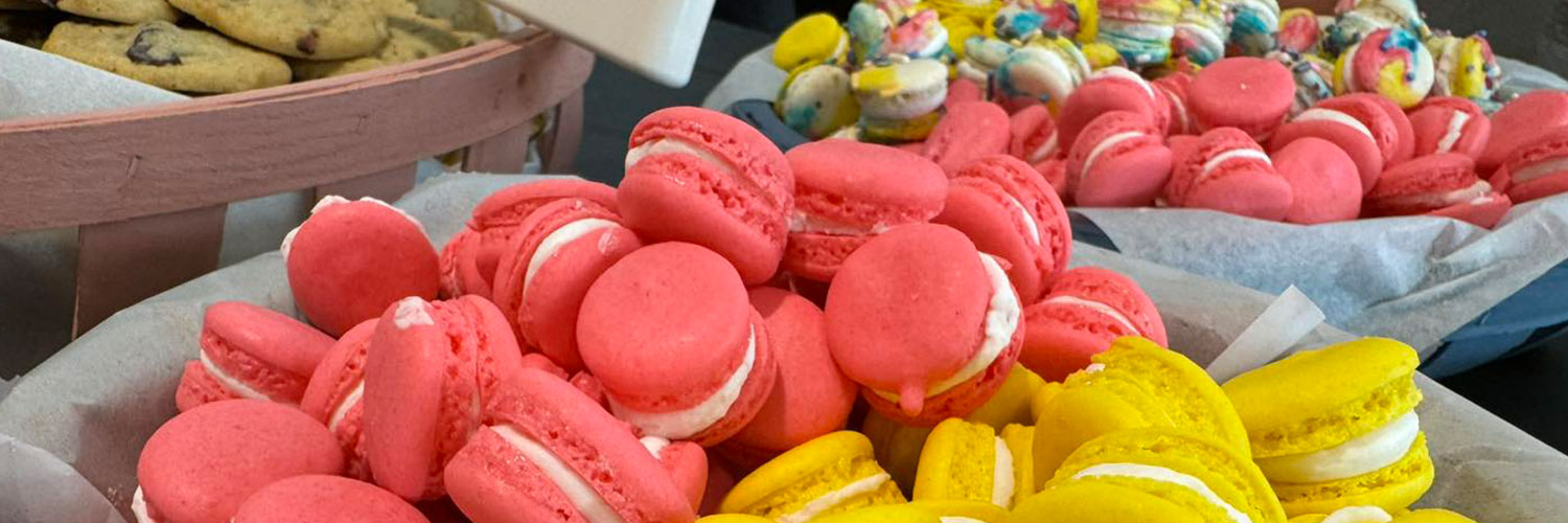 macarons at harvest market bakery